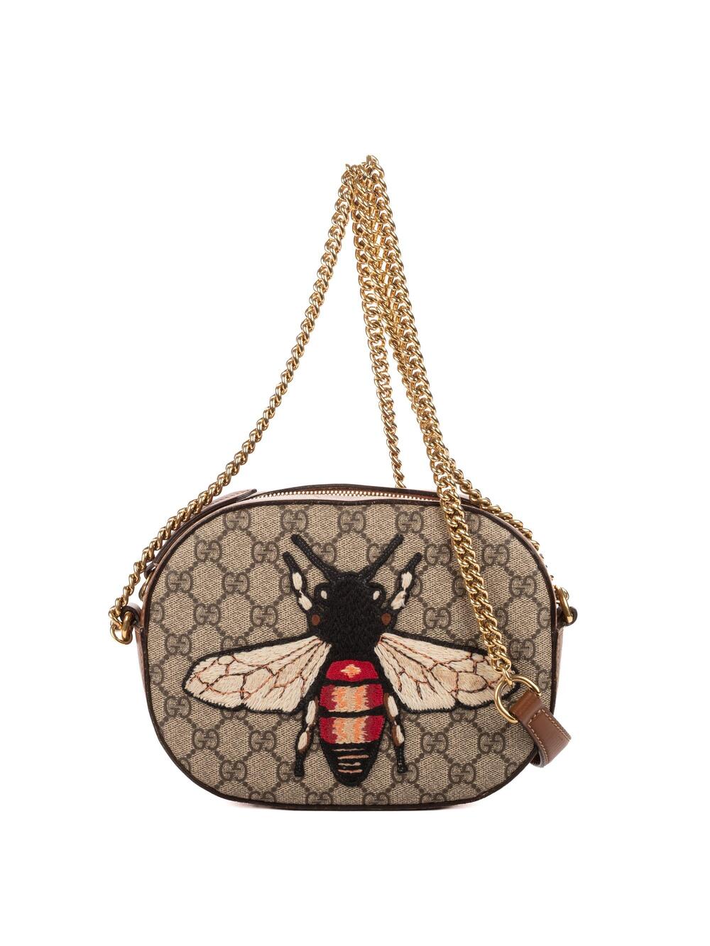 Gucci Chain Crossbody Bag Embroidered #376583G10B